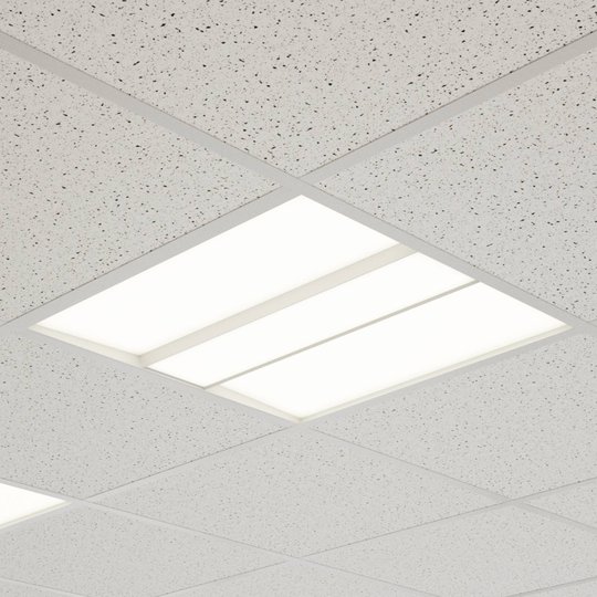 LED-panel Malo för rastertak, 62 cm x 62 cm