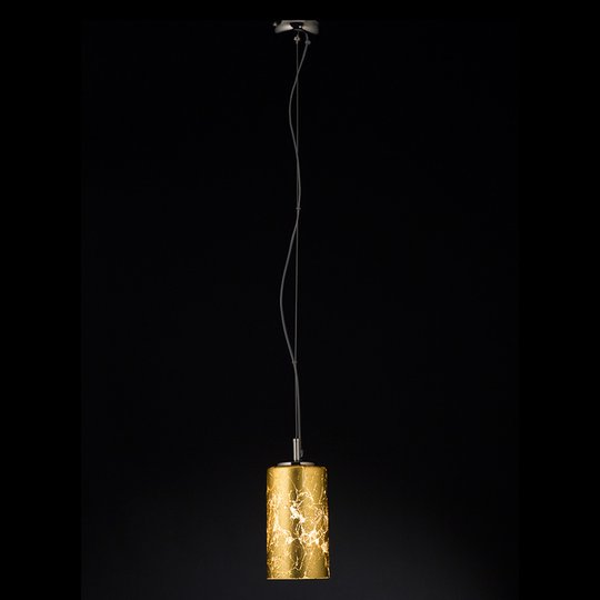 med bladguld - pendellampa Brick