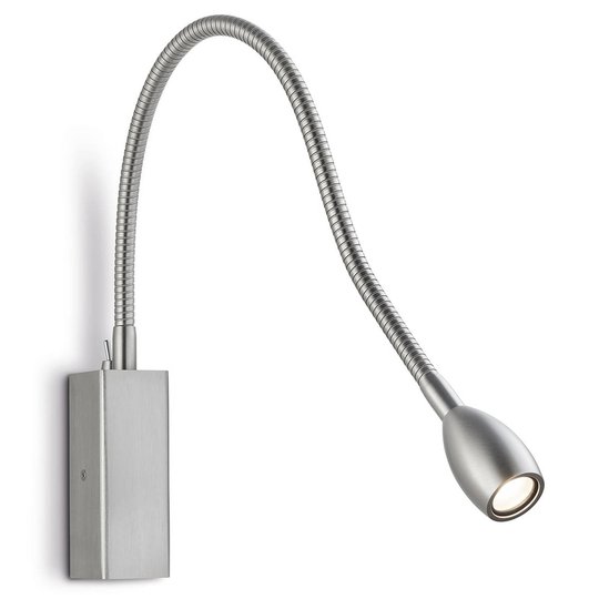 LED-vägglampa Medusa med flexibel arm strömbrytare