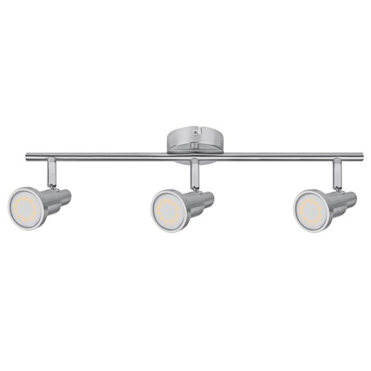 LEDVANCE Niclas LED-spotlight, nickel, 3 lampor