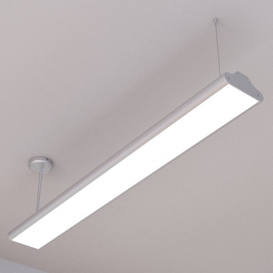 Kontorspendellampa Lexine med LED, universalvit