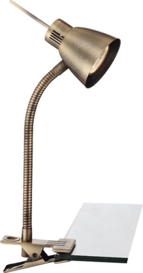 Nuova klämlampa (Antikmässing)