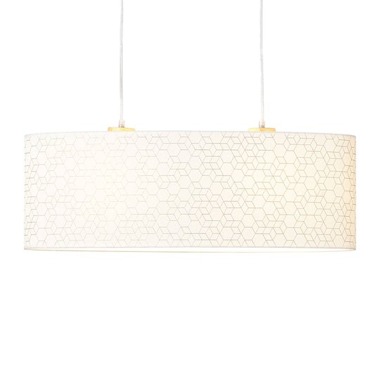Hänglampa Galance, vit, 70 x 26 cm