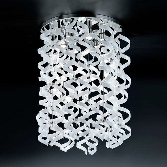 Mondän taklampa WHITE kort