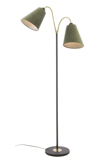 Ljusdal Golvlampa 2-Arm (Svart)