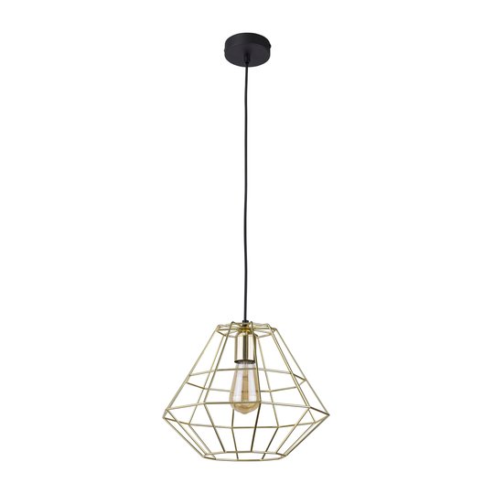 Hänglampa Diamond 1 lampa, guld/svart