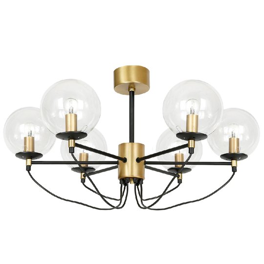 Perla 6 takplafond (Mässing/guld)