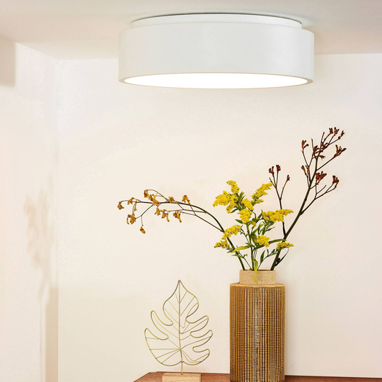 LED-taklampa Talowe, vit, Ø 45 cm