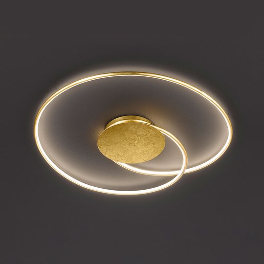 LED-taklampa Opus, guld, längd 70 cm
