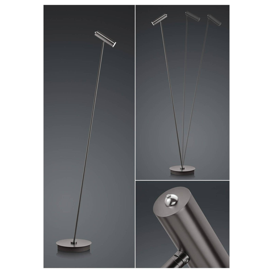 B-Leuchten Tom LED-golvlampa, dimbar, brons