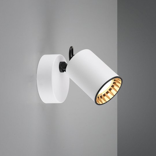 Väggspot Pago, 1 lampa, vit