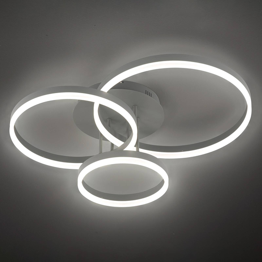 LED-taklampa Vasa 3-stegsdimmer, grå