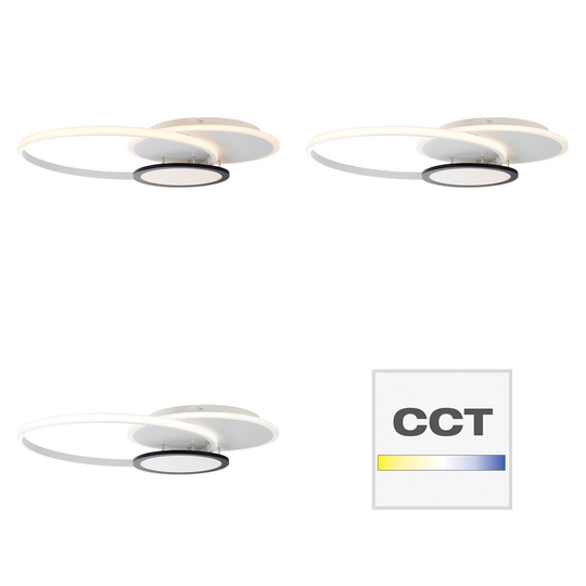 AEG Halsey LED-taklampa, CCT, dimbar