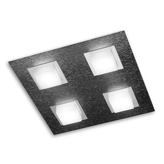 GROSSMANN Basic LED-taklampa, 4 lampor, antracit
