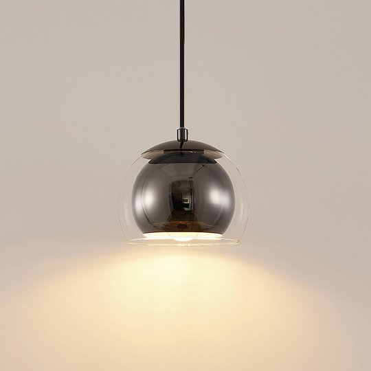 Lindby Daymien hänglampa, 1 lampa, svart