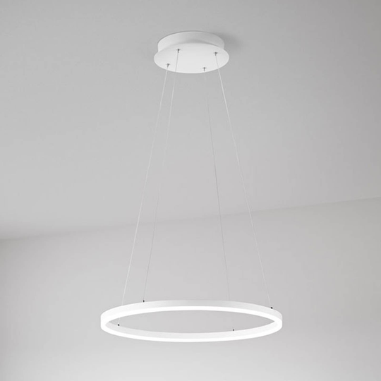 LED-pendellampa Giotto, 1 lampa, vit