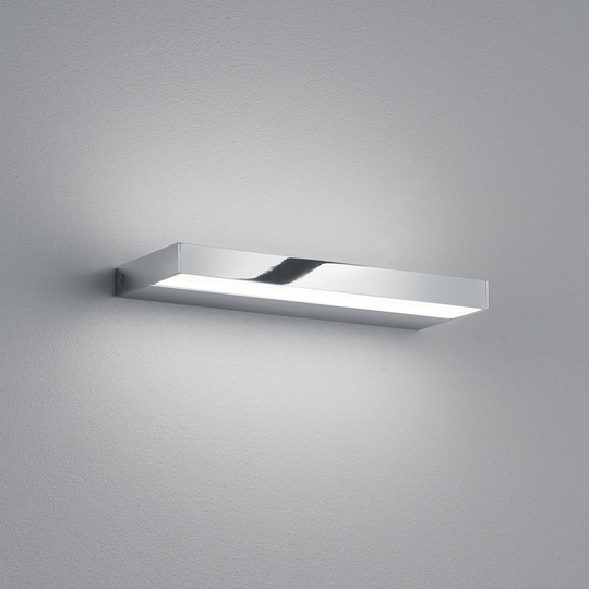 Helestra Slate LED-vägglampa, krom, 30 cm