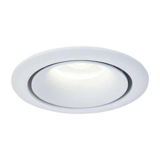 Inbyggnadsspot Yin med aluminiumram i vitt