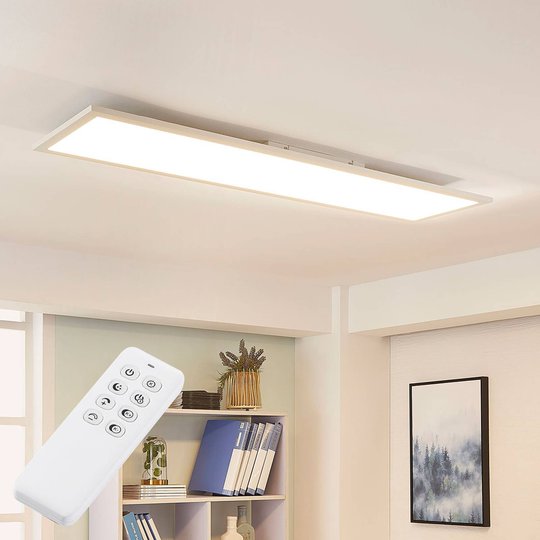 Vit LED-taklampa Lysander, dimbar