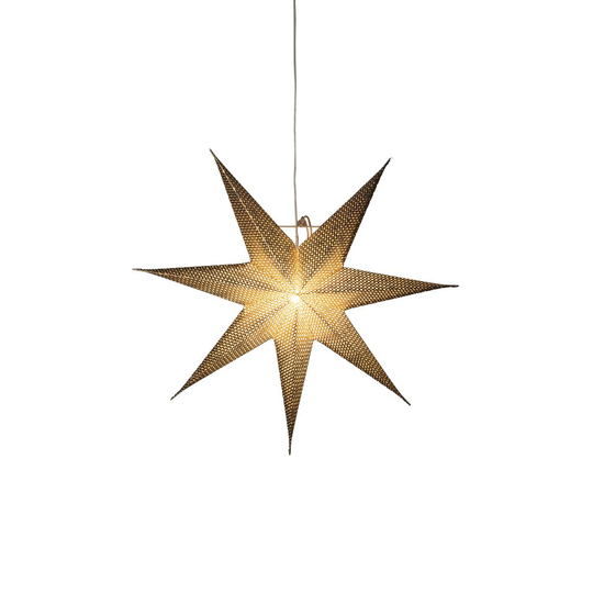 Pappersstjärna 60cm (Mässing/guld)
