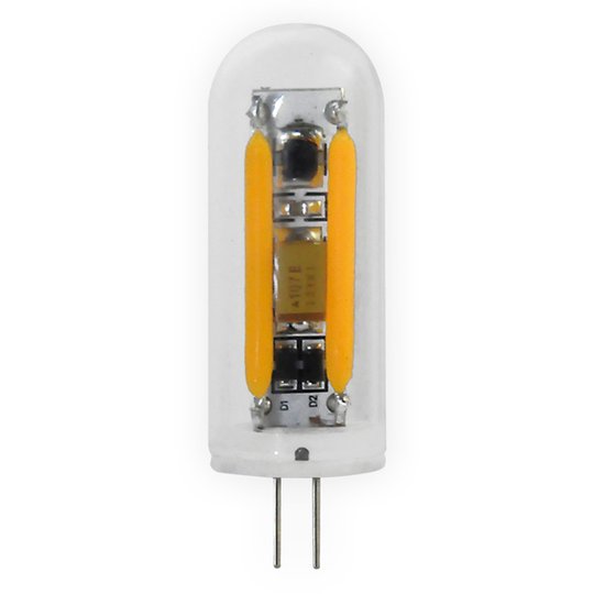 E27 2W 926 LED-pennlampa, genomskinlig