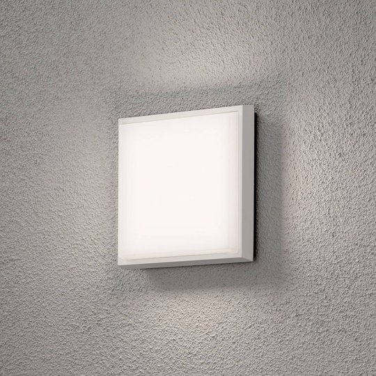 LED-utomhusvägglampa Cesena, kvadratisk