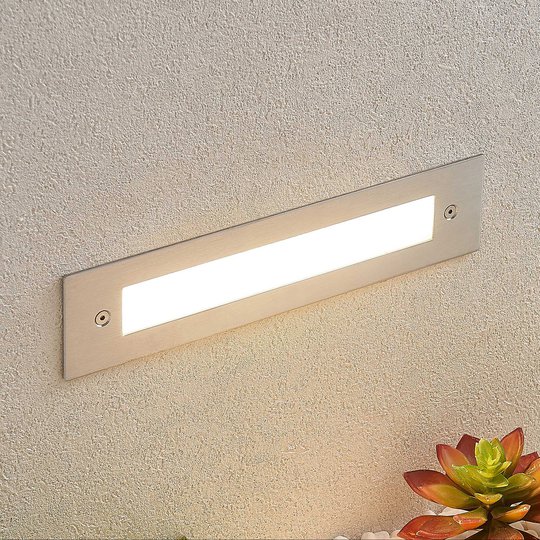 LED-vägginbyggnadslampa Roni, 27 cm