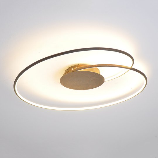 Snygg LED-taklampa Joline i rostbrunt