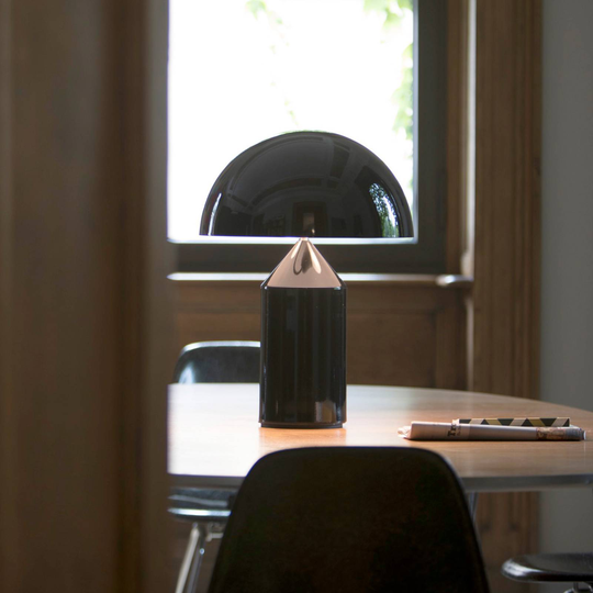 Oluce Atollo bordslampa med dimmer Ø 50 cm brons