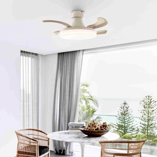 Takfläkt Fanaway Orbit LED-lampa, vit