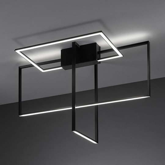 LED-taklampa Area i svart
