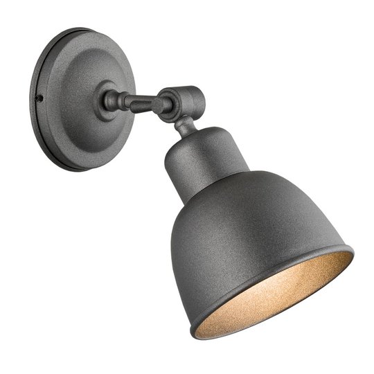 Vägglampa Emoti, 1 lampa, antracit