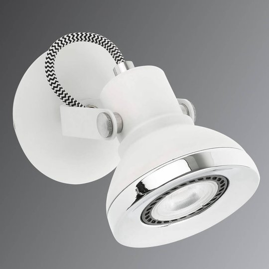 LED-väggspot Ring i vitt