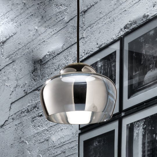 LED-hänglampa Cristallina krom