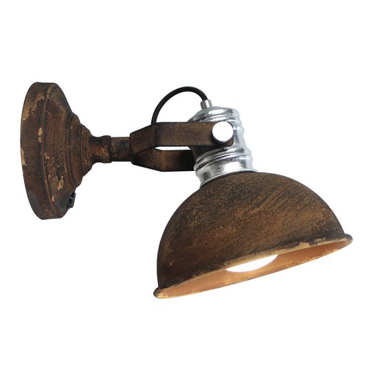 Rödbrun vägglampa Frieda