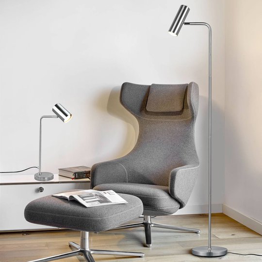 Bordslampa Marley, nickel matt