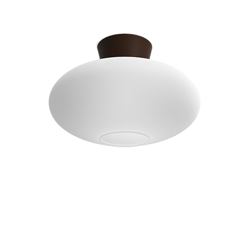 Bullo XL Plafond m. opalglas (Brun)