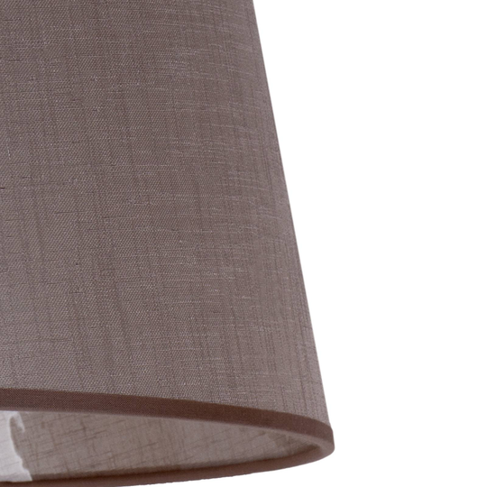 Lampskärm Classic L för golvlampor, beige/klar