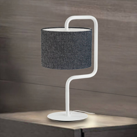 Morfeo - tyg-bordslampa i antracit