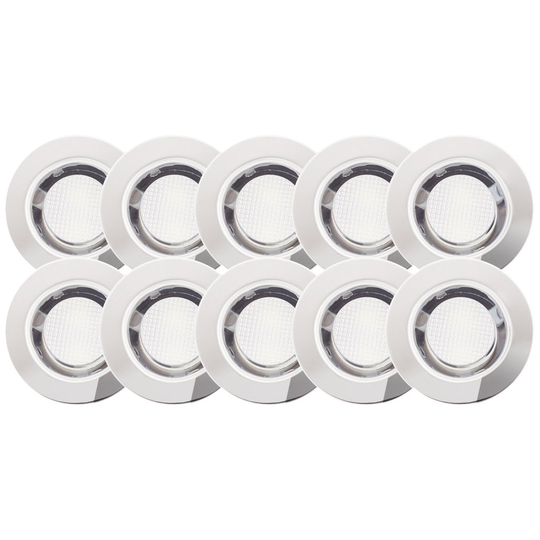 Cosa 30 LED kallvit (10st) (Borstat stål)