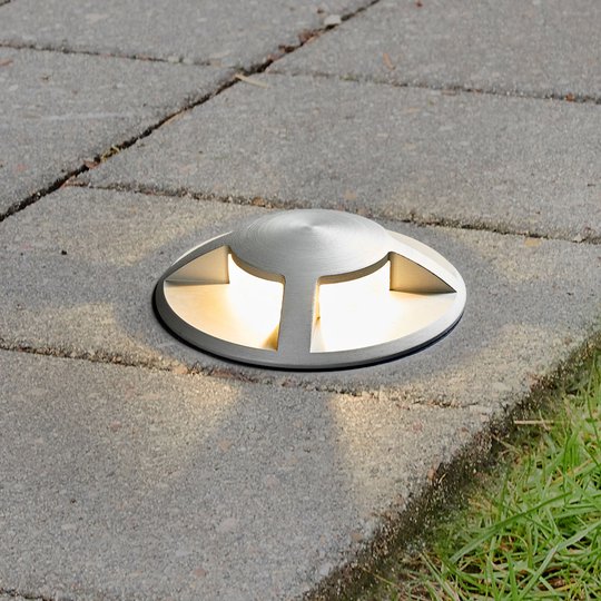 LED-markinbyggnadslampa Anina i aluminium