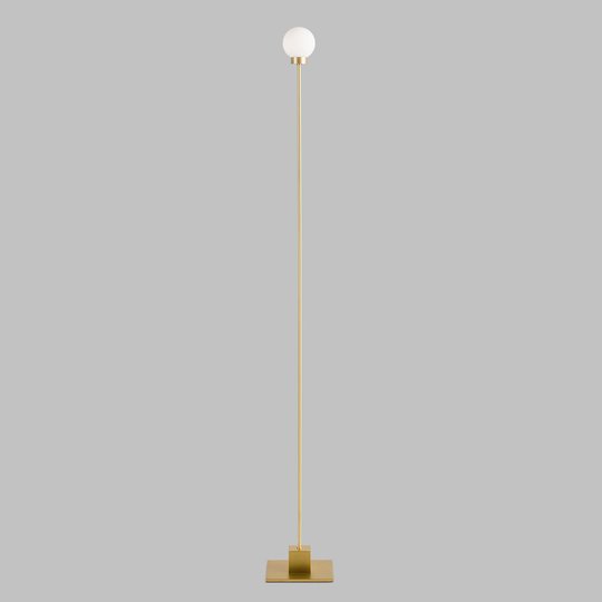 Northern Snowball golvlampa, mässing
