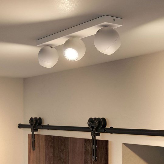 Philips Hue Buckram 3 lampor dimmerbrytare vit