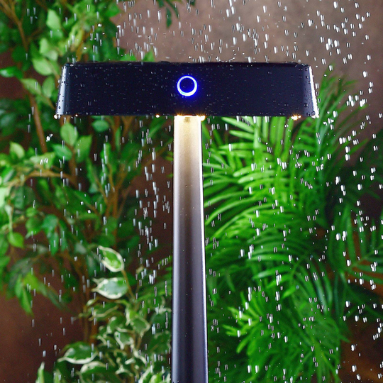 LED-bordslampa Algieba, batteridriven, svart