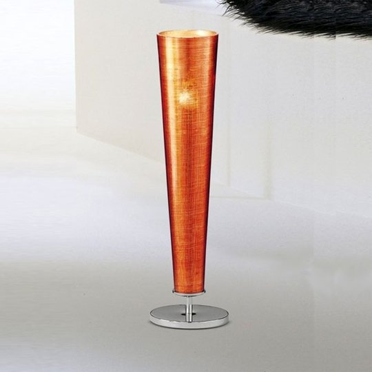 Attraktiv bordslampa GOLD FIRE, orange