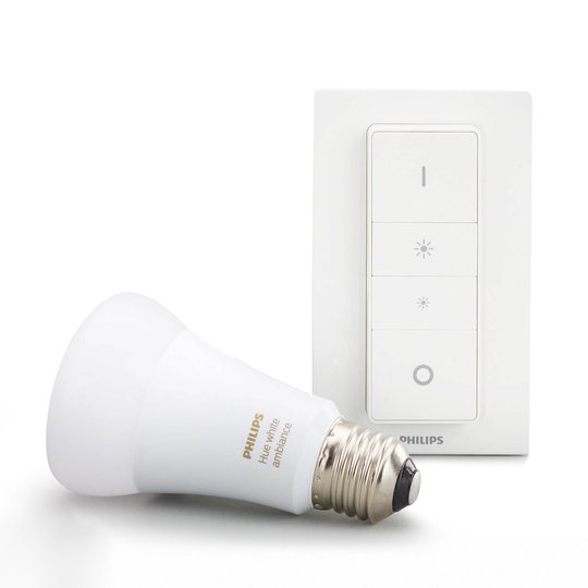 Philips Hue White Ambiance 8,5W E27, dimmerbrytare