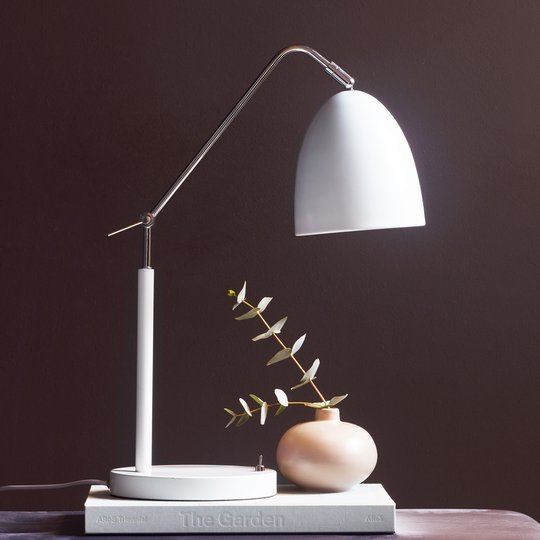 Bordslampa Alexander med fogar, vit