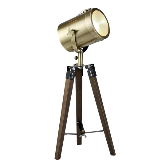 Tripod bordslampa (Antikguld)
