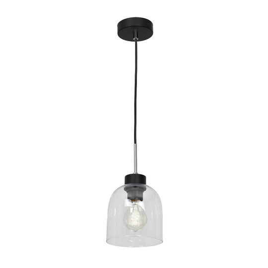 Hänglampa Terra med klar glasskärm, 1 lampa