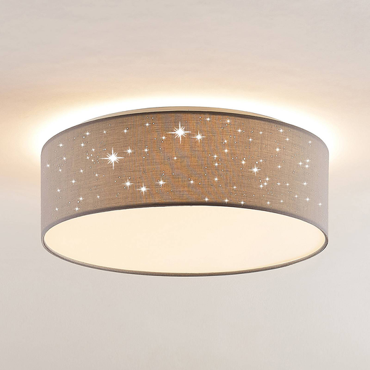 Lindby Ellamina LED-taklampa, 40 cm, ljusgrå